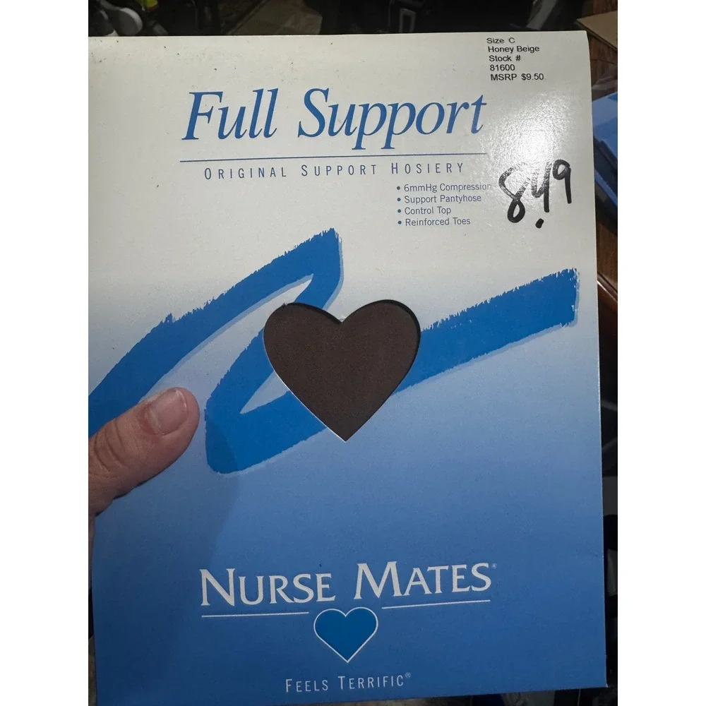 Nurse Mates Full Support Hosiery 5 Pack Mixed Colors Maternity 6mmHg Compression